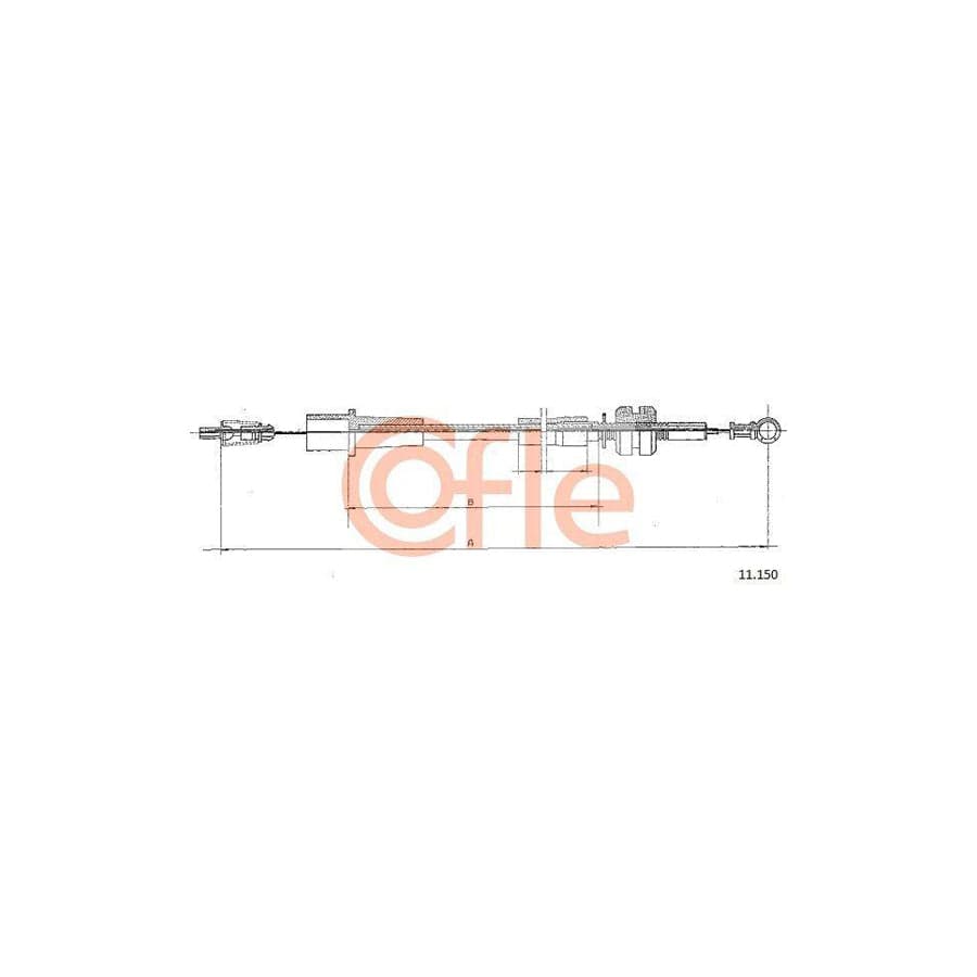 Cofle 92.11.150 Throttle Cable for Opel Vectra