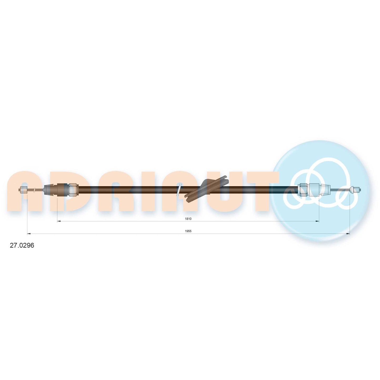 VAICO V10-30025 Parking Brake Cable Pull