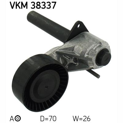 SKF VKM38337 V-Ribbed Belt Tensioner Pulley
