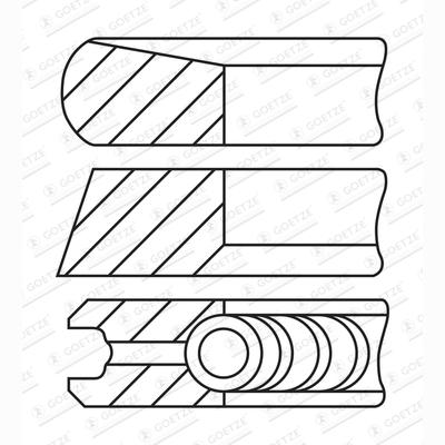 GOETZE 08-443108-00 Piston Ring Kit