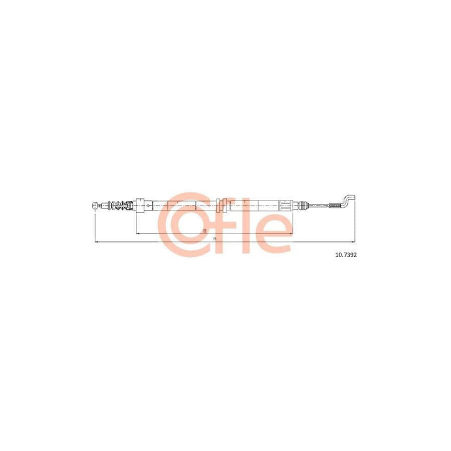 Cofle 10.7392 Hand Brake Cable for VW Transporter