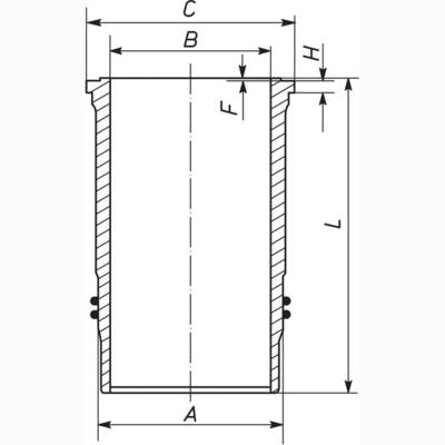 MAHLE 592WN1100 Cylinder Liner