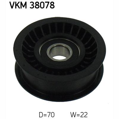 SKF VKM38078 V-Ribbed Belt Deflection/Guide Pulley