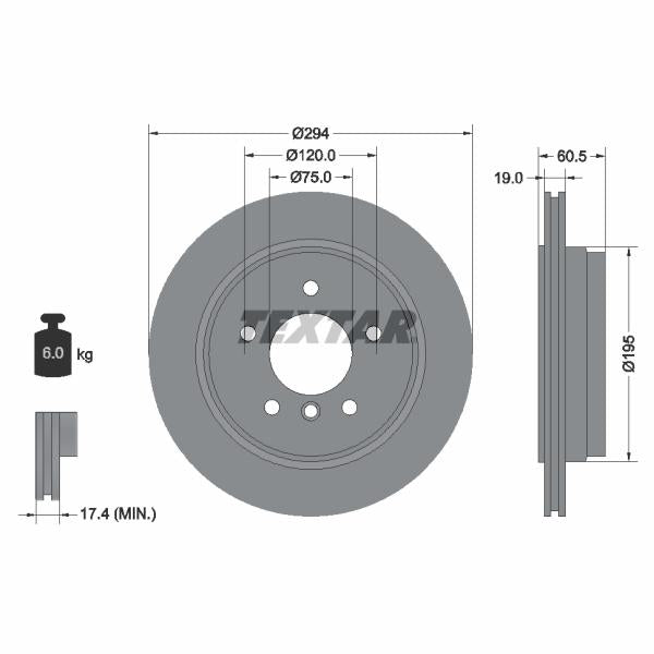 KIA 581641G000 Brake Caliper Guide Bellow