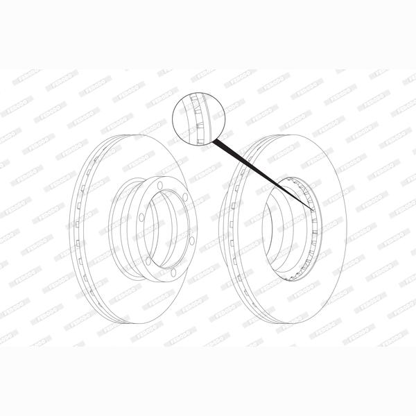FERODO FCR130A Brake Disc
