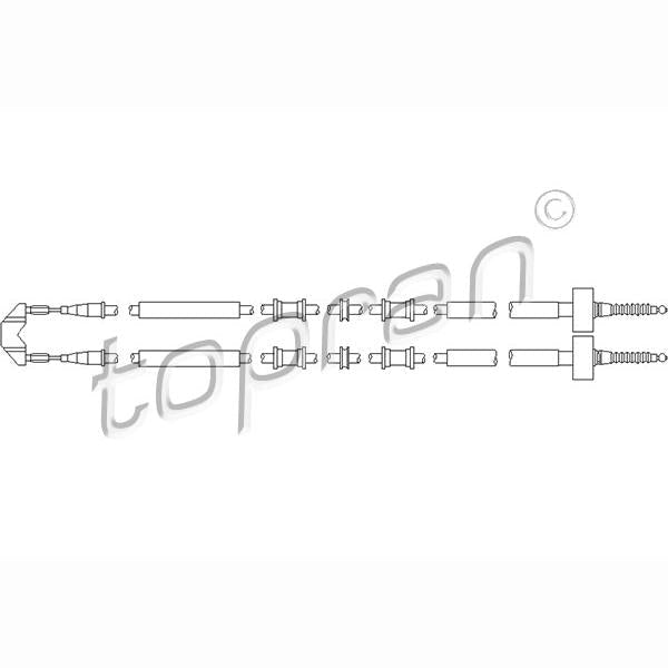 HERTH+BUSS JAKOPARTS J3920563 Parking Brake Cable Pull
