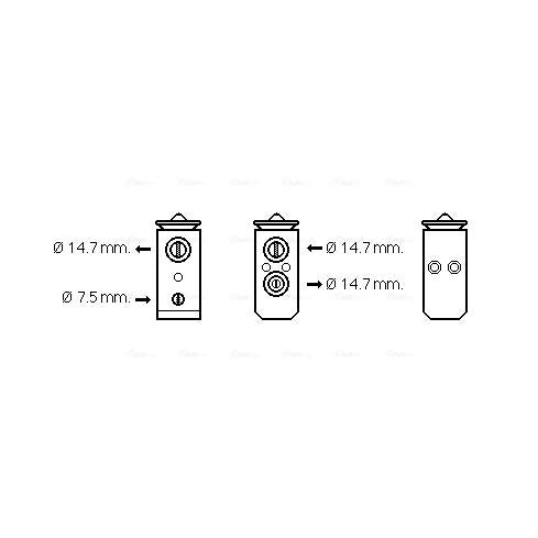 AVA COOLING HY1294AVA Air Conditioning Expansion Valve