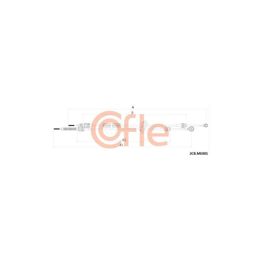 Cofle 2Cb.Me001 Cable, Manual Transmission for VW Crafter