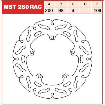 TRW MOTO MST260RAC Brake Disc