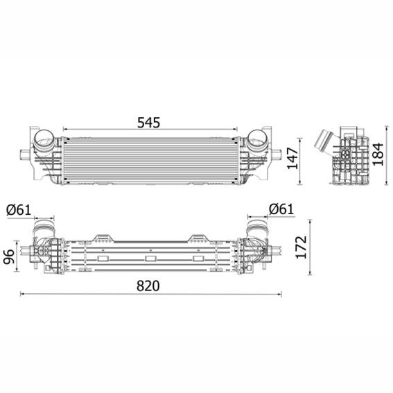 MAHLE CI660000P Charge Air Cooler