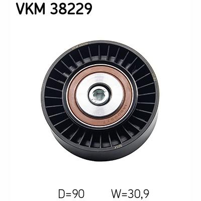 SKF VKM38229 V-Ribbed Belt Deflection/Guide Pulley
