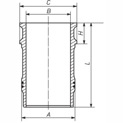 MAHLE 001LW00138000 Cylinder Liner