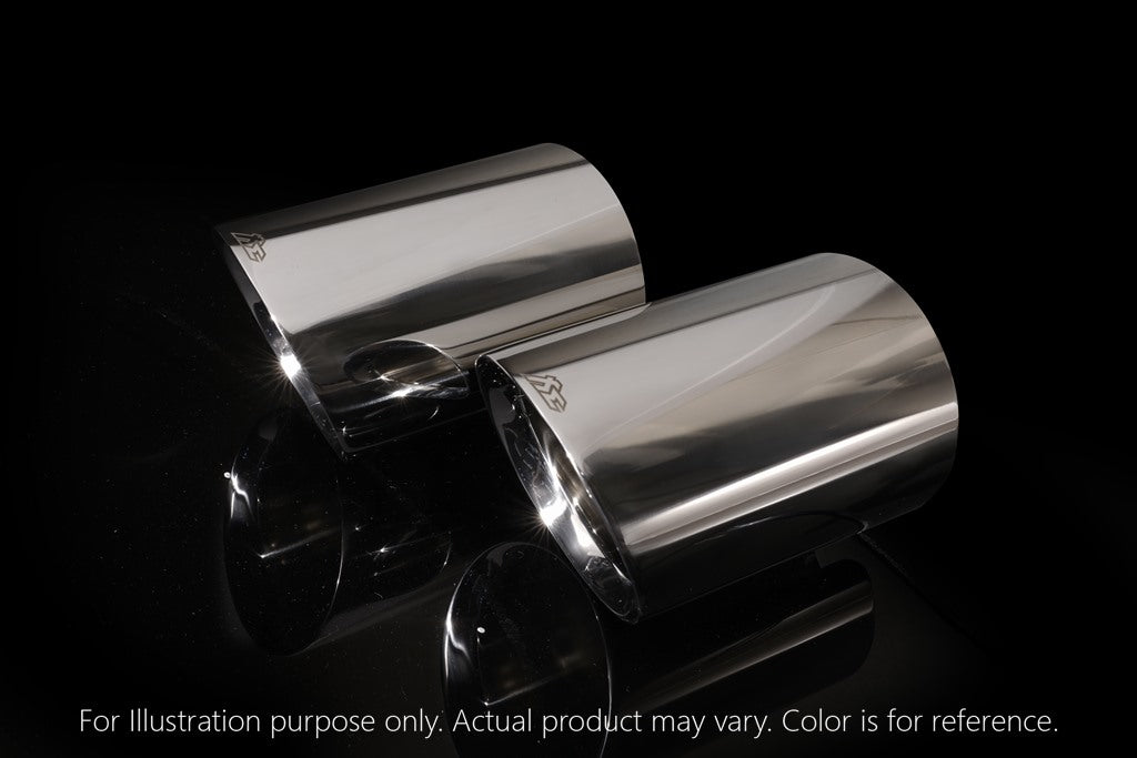 Fi Exhaust Quad Tips in Silver for Porsche 991.2 Carrera S 2016+