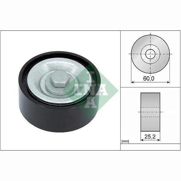 INA 532071510 V-Ribbed Belt Deflection/Guide Pulley