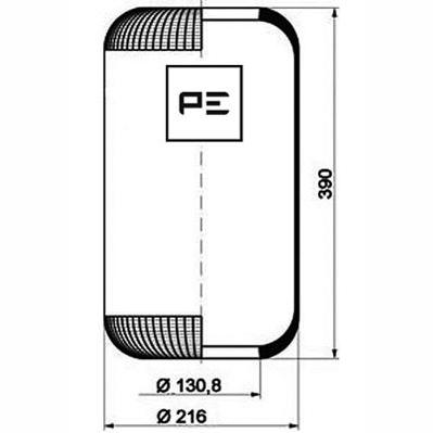 PETERS 084.086-70 Air Suspension Bellow