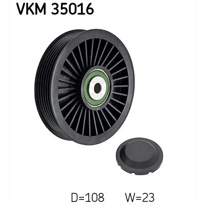 SKF VKM35016 V-Ribbed Belt Deflection/Guide Pulley