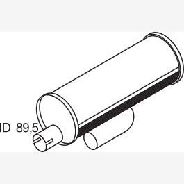 DINEX DIN80348 Centre/Rear Muffler
