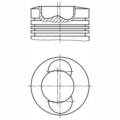 MAHLE 0998300 Piston