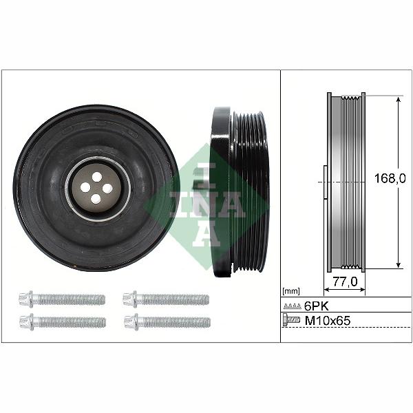 INA 544013020 Crankshaft Belt Pulley