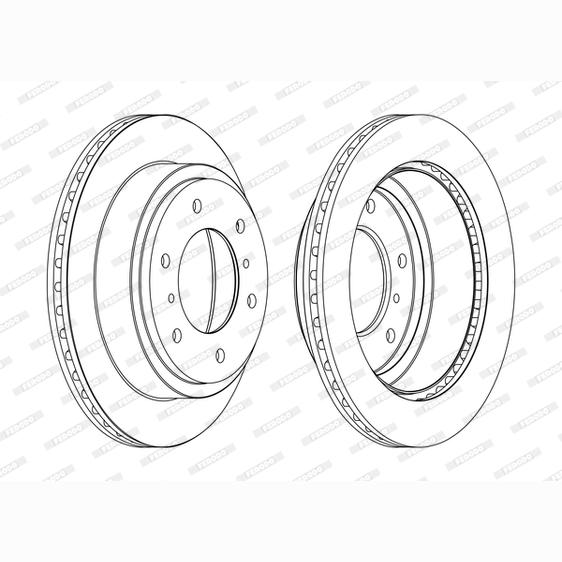 FERODO DDF1385C Brake Disc .