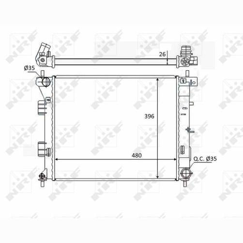 NRF NRF58522 Engine Radiator