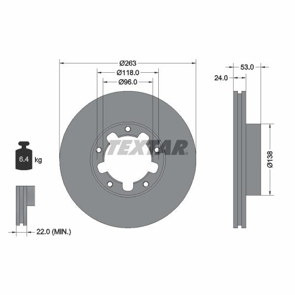WABCO 8977543204 Brake Caliper Guide Bellow
