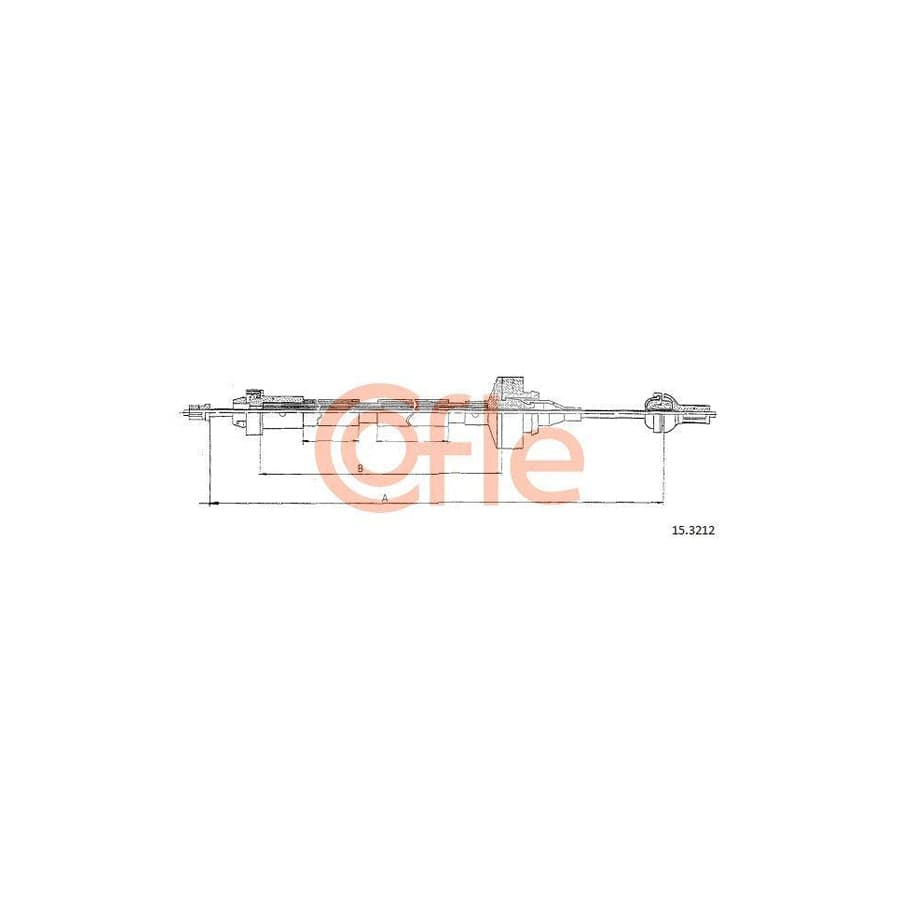Cofle 15.3212 Clutch Cable for Renault Clio I Hatchback