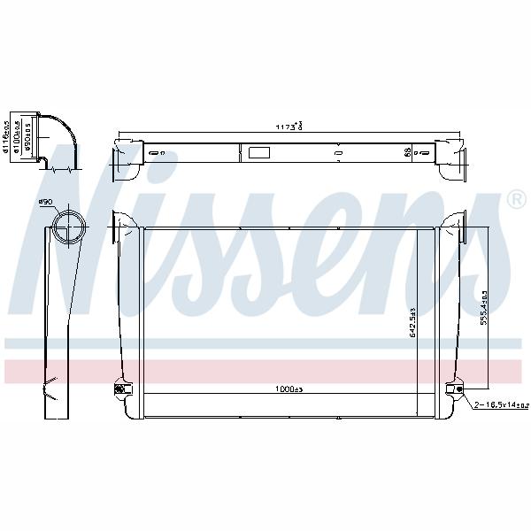 NISSENS NIS97078 Charge Air Cooler