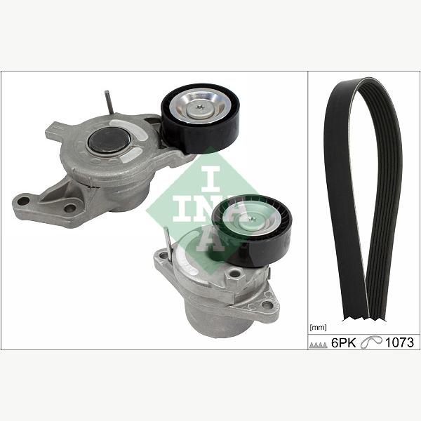 INA 529036010 V-Ribbed Belt Set