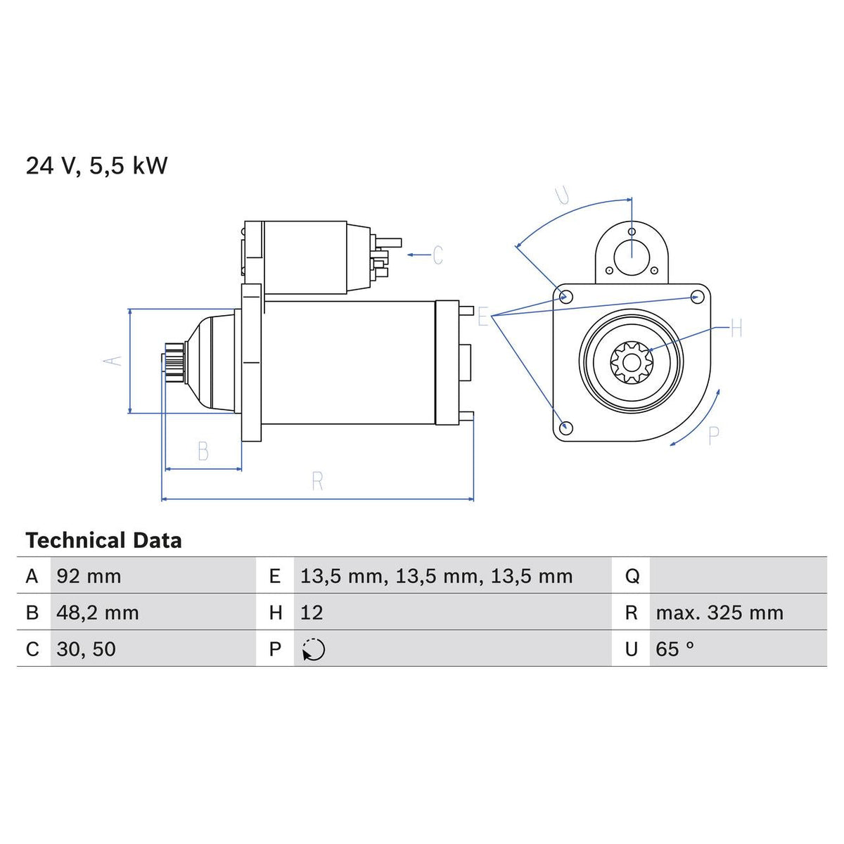 BOSCH 0986021480 Starter