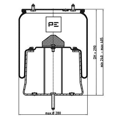 PETERS 084.290-71 Air Suspension Bellow