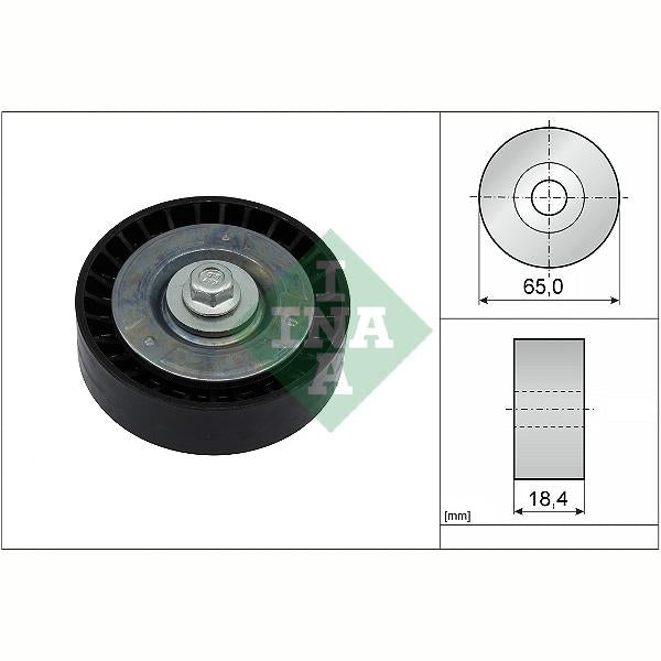 INA 532091310 V-Ribbed Belt Deflection/Guide Pulley