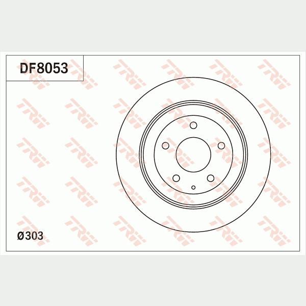TRW MOTO DF8053 Brake Disc