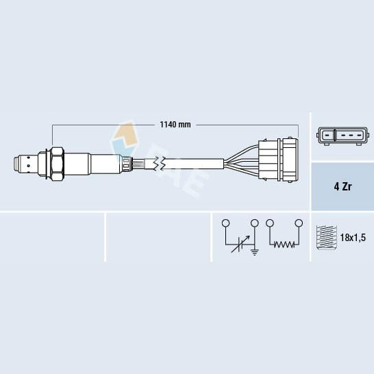 FAE AE77130 Lambda Sensor