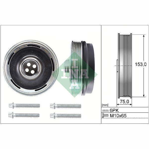 INA 544016920 Crankshaft Belt Pulley Set