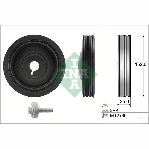 INA 544005420 Crankshaft Belt Pulley