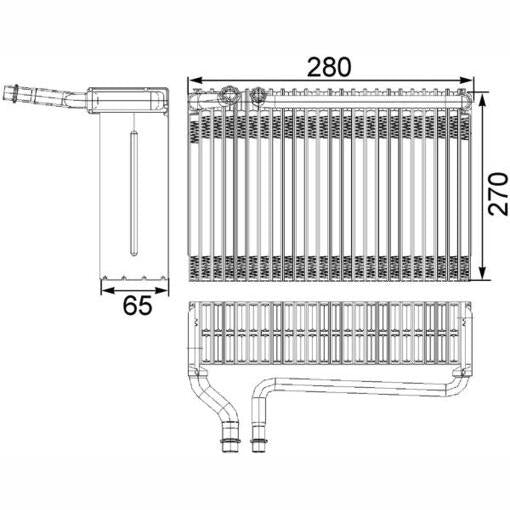MAHLE AE82000S Air Conditioning Evaporator