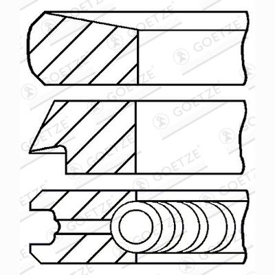 GOETZE 08-446200-00 Piston Ring Kit