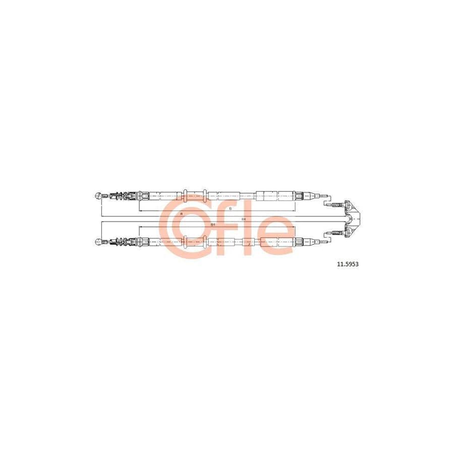 Cofle 11.5953 Hand Brake Cable