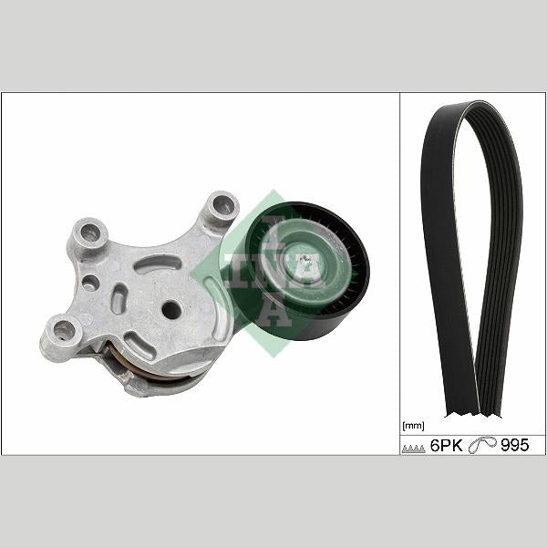 INA 529056710 V-Ribbed Belt Set