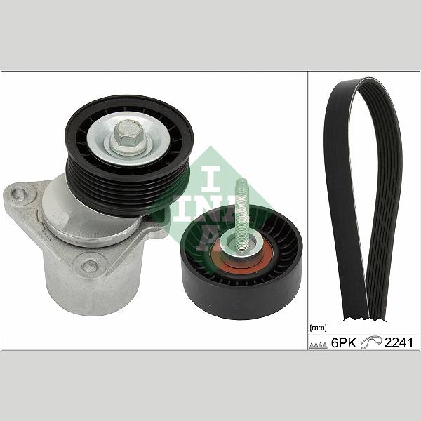 INA 529038710 V-Ribbed Belt Set