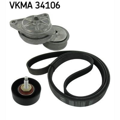 SKF VKMA34106 V-Ribbed Belt Set