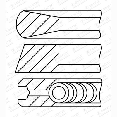 GOETZE 08-521300-00 Piston Ring Kit