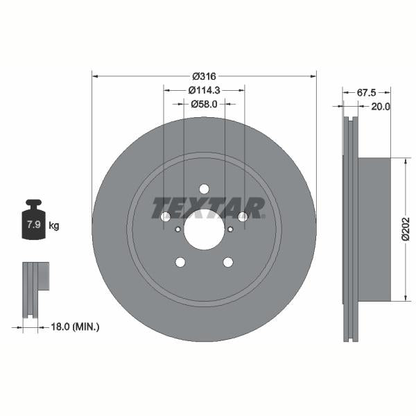 AUTOFREN SEINSA D7-120C Brake Caliper Guide Sleeve Kit