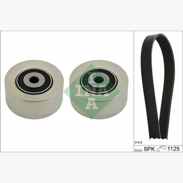 INA 529040510 V-Ribbed Belt Set