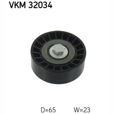 SKF VKM32034 V-Ribbed Belt Deflection/Guide Pulley