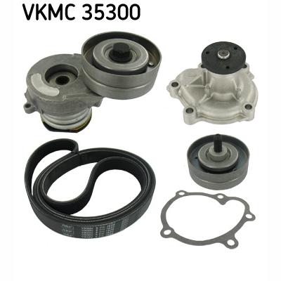 SKF VKMC35300 Water Pump + V-Ribbed Belt Kit