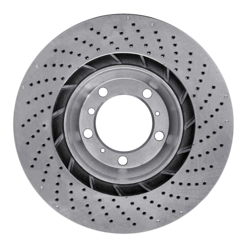 DFC 07-13 Porsche 911 Left Rear Drilled Brake Rotor