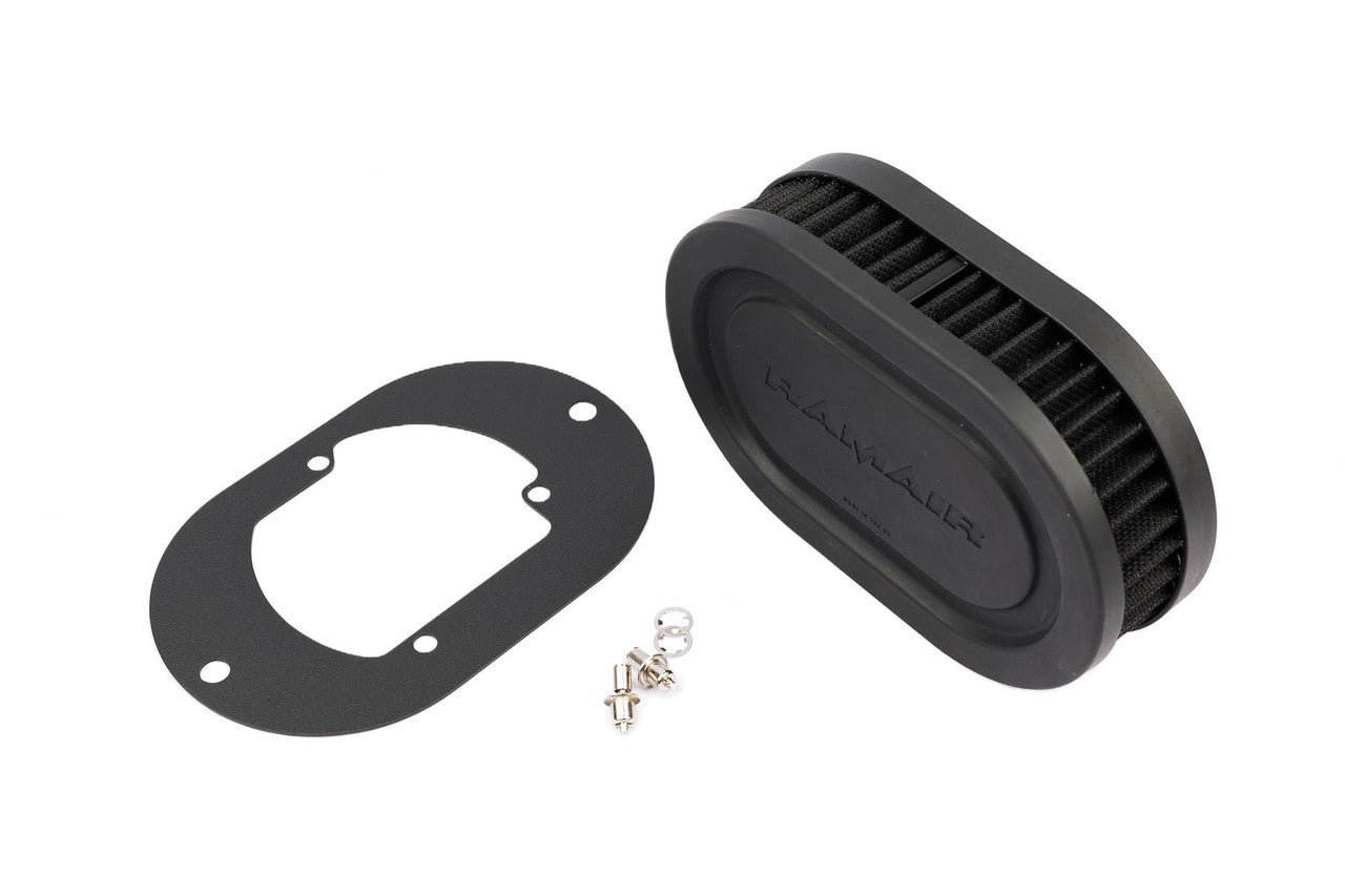 Ramair Pleated Carburettor Air Filter Baseplate to fit Pierburg 2E2, 2E3, 2E-E - 40mm