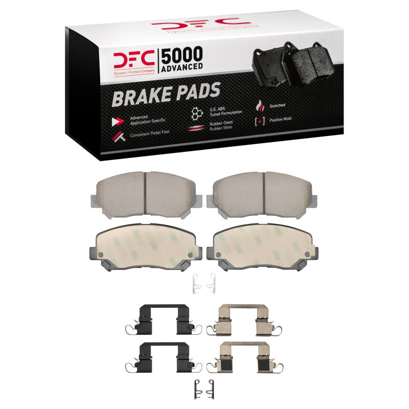 DFC 16-17 Chrysler 200 Front 5000 Advanced Ceramic Brake Pads and Hardware Kit